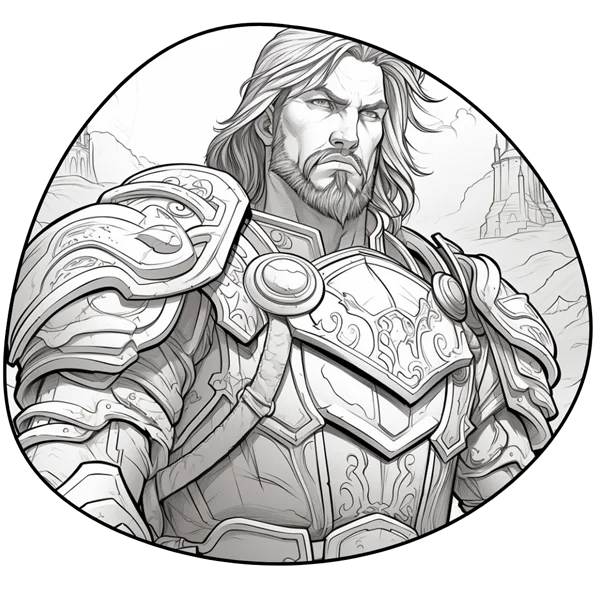 Portrait illustré du Paladin