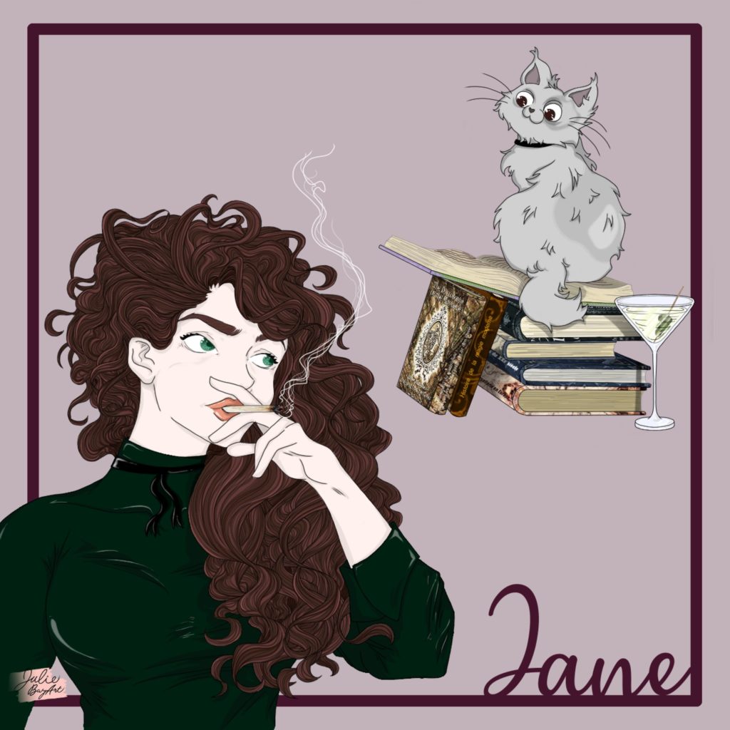 Jane Smith A la Moldue illustration par Julie Baz"Art