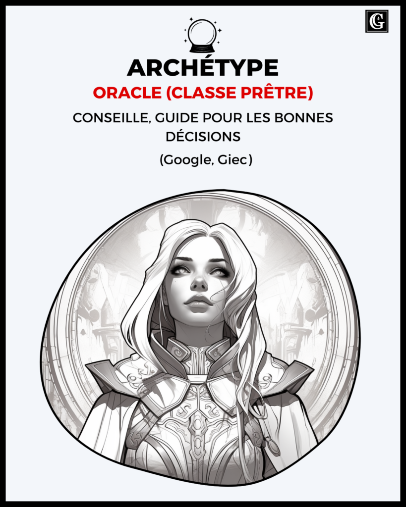 fiche de présentation de l'archétype de marque de l'oracle.